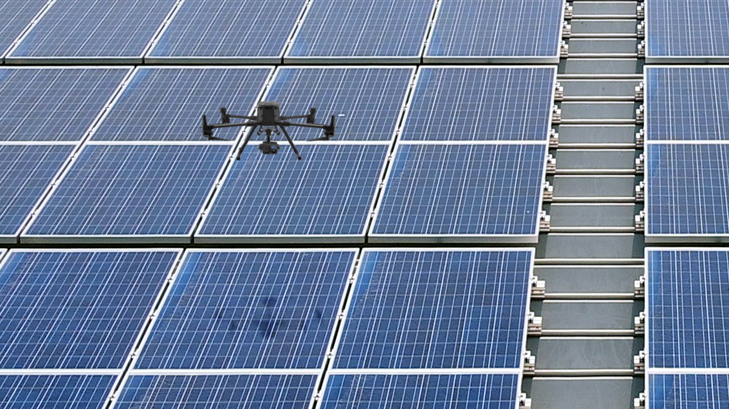 友達以無人機搭配IR Sensor熱顯像技術進行全方面模組健檢，有效降低人力成本並提升發電量